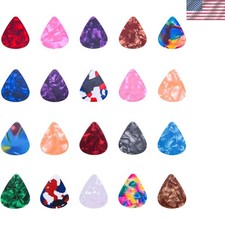 Assorted 12 Colorful Guitar Picks - Ideal for Guitar, Bass Ukulele Players