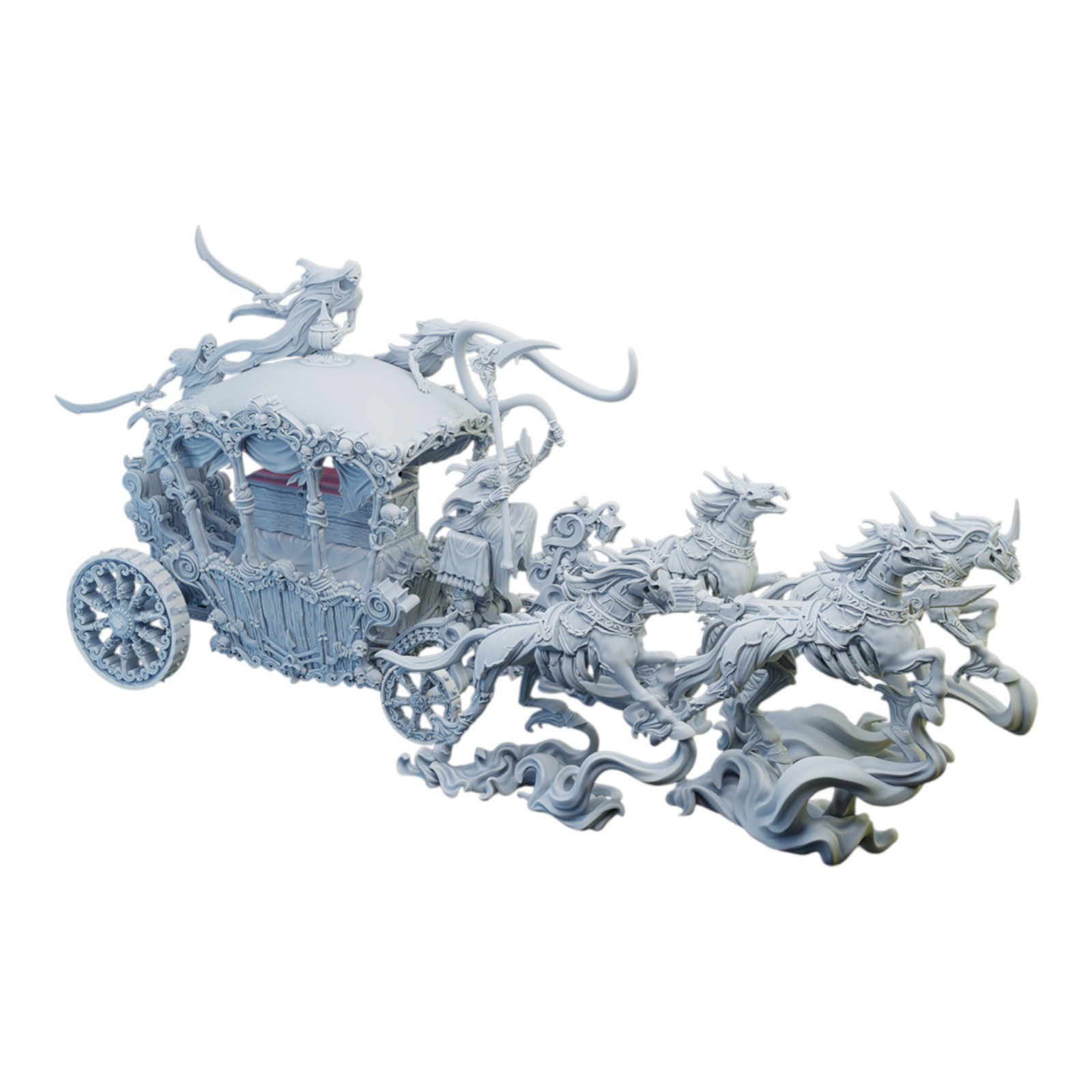 Morts vivants Hellis Coach statuette de décoration pour vitrine de jeux de rôle