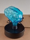 LumiSource Inc. Sculptured Electra Brain Shaped Plasma Art Lamp Blue Glass Mini