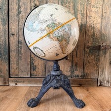 Vintage Replogle 9  Raised Relief Globe Lion ...