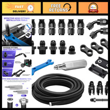 26ft Ptfe Fuel Line Kit - 6an Hose Ends Fitting Adapters High-performance Fue