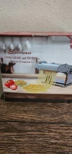 Sailnovo Pasta Maker, 180 Roller, 9 Thickness Settings, 2-in-1 Cutter (Silver)