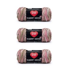 Pink Camo Yarn 3 Pack 100 Acrylic For Knitting Crochet Crafts Washable