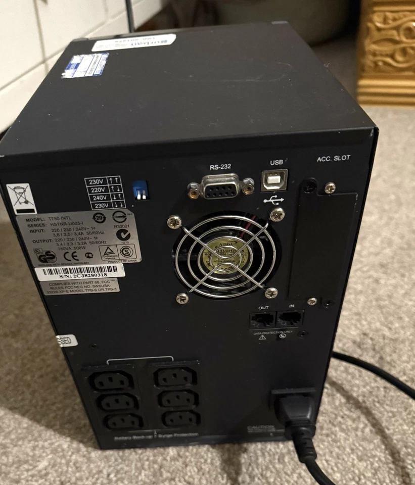 HP UPS T750 XR G1 Tower Distribution - Image 2 of 4