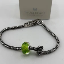 TROLLBEADS Exhale Silver Bracelet  7.5” NEW