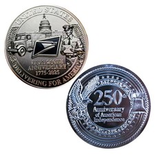 U.S. Post Office 250 Anniversary Challenge Coin Commemorative US 1-pc