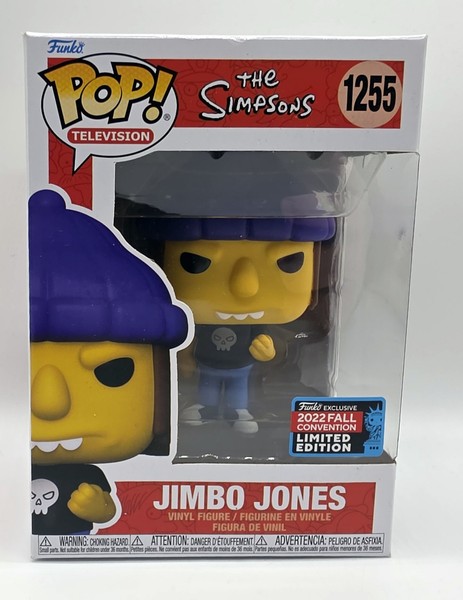 Funko Pop! The Simpsons - Jimbo Jones #1255 Fall Convention 2022 (Neu & Ovp)-image
