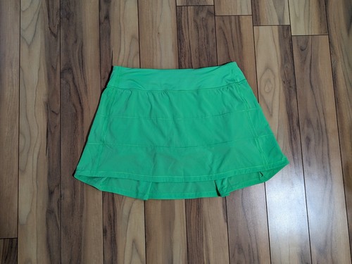 EUC! Lululemon Pace Rival Skirt In Lime Green Size 8