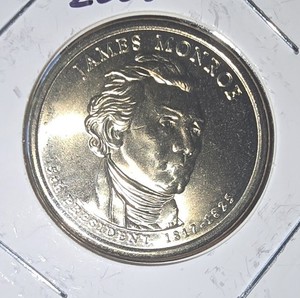 2008-P $1 James Monroe  Presidential Dollar Coin -BU
