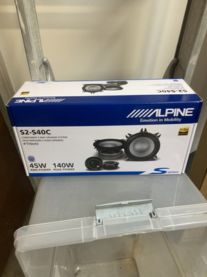 Alpine S2-S40C S-Series 4'' 2-Way Component Speakers Brand New