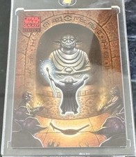 2009 Topps Star Wars Galaxy 4 Lost Galaxy Yoda's World # /999 Very Rare