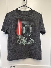 Star Wars Darth Vader Dark Heather Grey T Shirt Boys Large