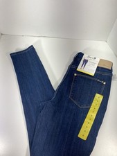 Seven7 Tummy Less Skinny Jeans Women 8 30X31 Blue Denim High Rise Stretch NWT