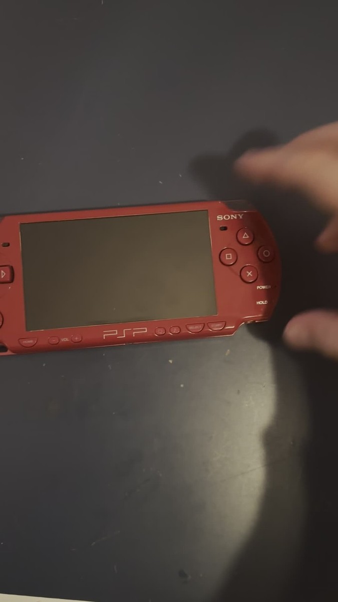 Sony PlayStation Portable PSP-2001 God of War Edition Red Console