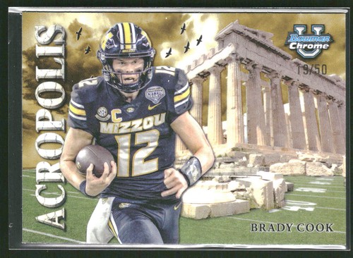Brady Cook SN 2024 Bowman University Chrome Missouri Tigers - Picture 1 of 2