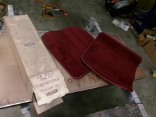 1980-83 Ford Ltd Crown Victoria Grand Marquis Nos Dk Red Carpet Rear Mats