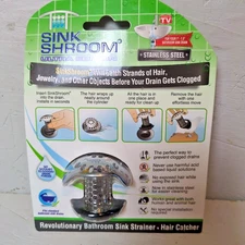 NEW Sink Shroom Ultra Edition Stainless Steel Hair Jewelry Catcher Strainer Clog