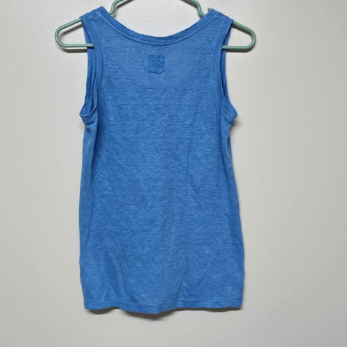 Canotta donna 120% lino blu lino taglia S (42) senza maniche Made in Italy nuova con etichetta - Foto 5 di 10