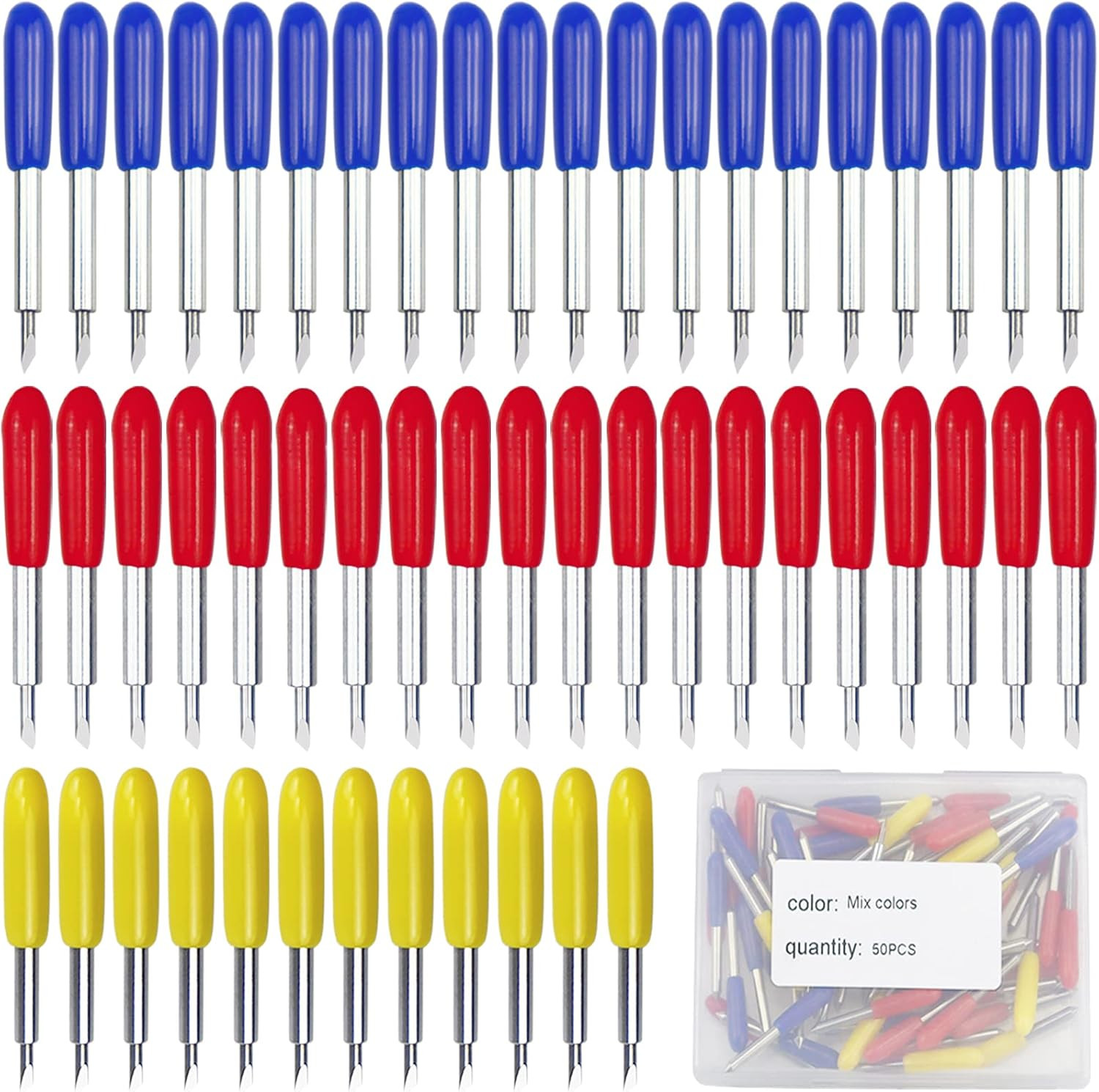 50 Pcs Replacement Blades Compatible with Explore Air 2/Air 3/Maker/Maker 3 Cutt