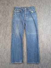 Vintage 80's Levi's 501 Denim Pants W34 L34 Actual W31 L30 USA Medium Wash