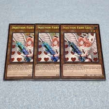 Yugioh Injection Fairy Lily SBC2 1st Ed Secret Rare 3 Card Set Lightly Played