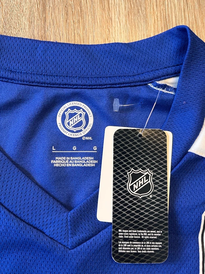 Camiseta deportiva Tampa Bay Lightning para hombre L azul blanco NHL hockey Steven Stamkos 91 nueva con etiquetas Foto 4 de 4