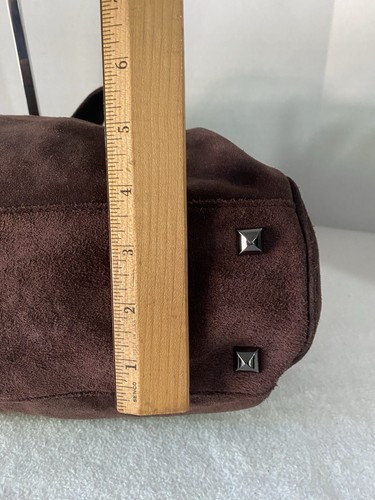Borsa hobo Sorial pelle scamosciata frange tracolla chiusura con patta boho hippie western - Foto 14 di 18