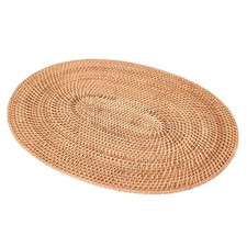 Tovagliette Tessute Rattan Ovali Rotonde Tovagliette Antiscivolo Resistenti al Calore3200