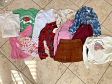 Lot of 12 Girls Clothing Size 10/12 Large Cat  Jack, Crew Cuts, Etc.