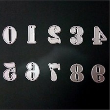 1pc Number Cutting Dies Cut Metal Scrapbooking Stencils Die for DIY Embossing...