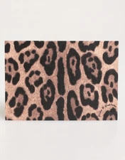 Dolce & Gabbana Multicolor Leopard Print Envelope Paper Post Card Women's