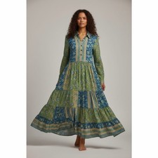 Raga Jai Belted Maxi Dress 1X NWT