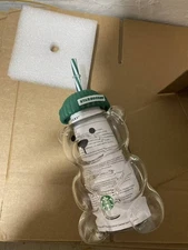 2025 Starbucks Bearista Limited Edition Bear Glass Cold Cup with box authentic