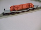 Lionel 6418 Vintage O Ga. 16 Wheel-Cast Machinery Car with Pinkish Color Girders — photo 1