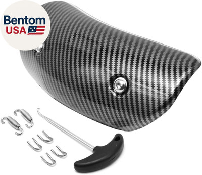 Exhaust Heat Shield Muffler Pipe Heat Cover Protector Guard Imitation Carbon Fib