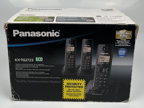 Panasonic KX-TG2723 Triple Digital Cordless Answering System Phone BNIB