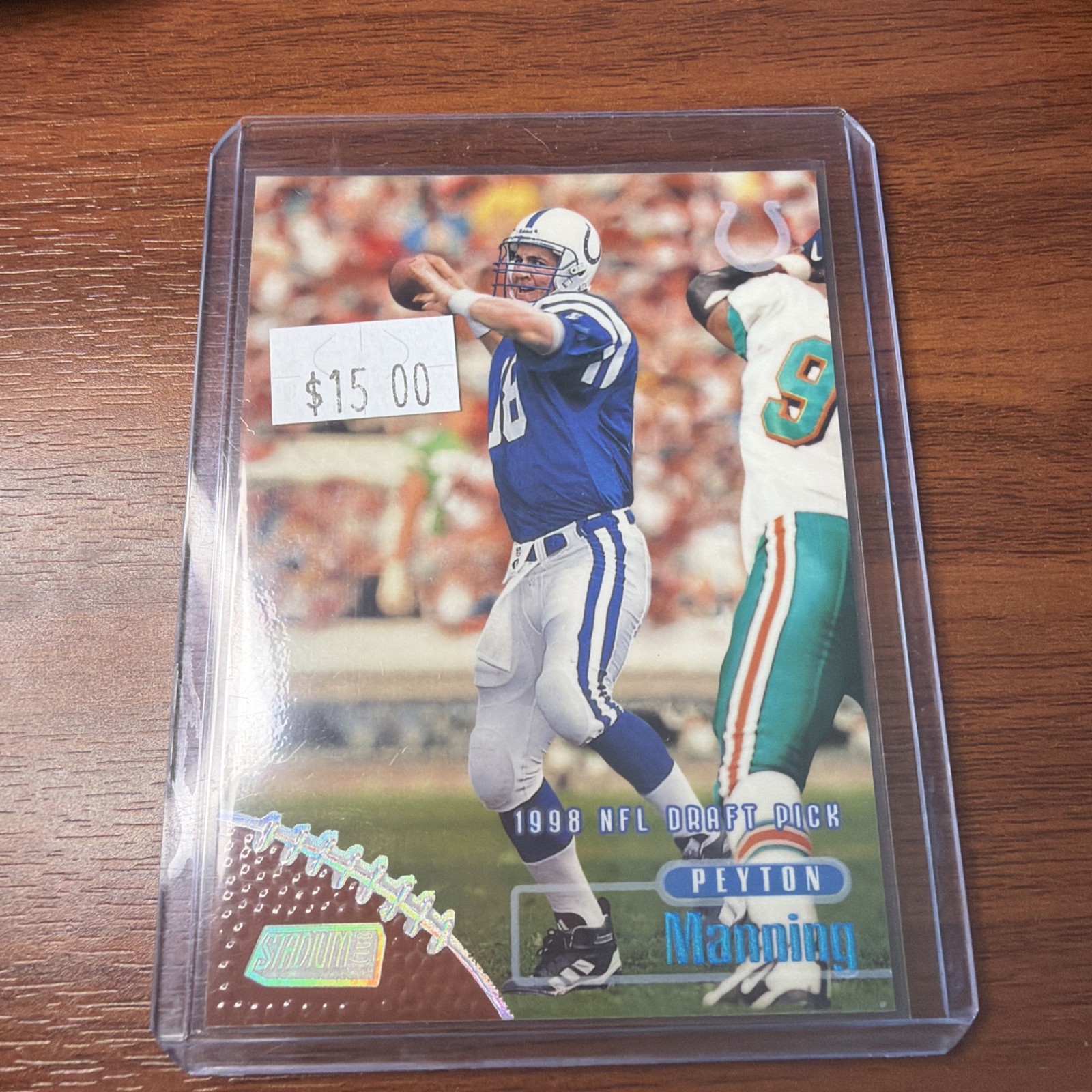 Topps Stadium Club 1998 Peyton Manning NFL Draft Pick Colts #195