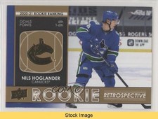 2021-22 Upper Deck Series 1 Rookie Retrospective Gold Nils Hoglander READ 00jz