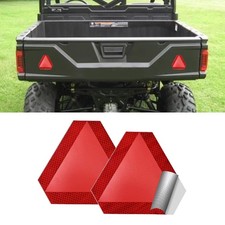 Kutyun 2PCS Slow Moving Vehicle Sign, Diamond Grade Reflective Sticker, Red