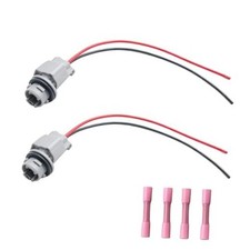 Turn Side Marker Signal Light Socket Holder with Wiring Harness 2PCS