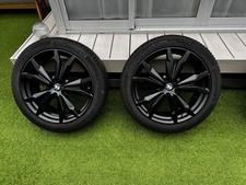 Jdm Genuine Bmw 20-inch Black Wheels With Continental Vikingcontact7 2 No Tires