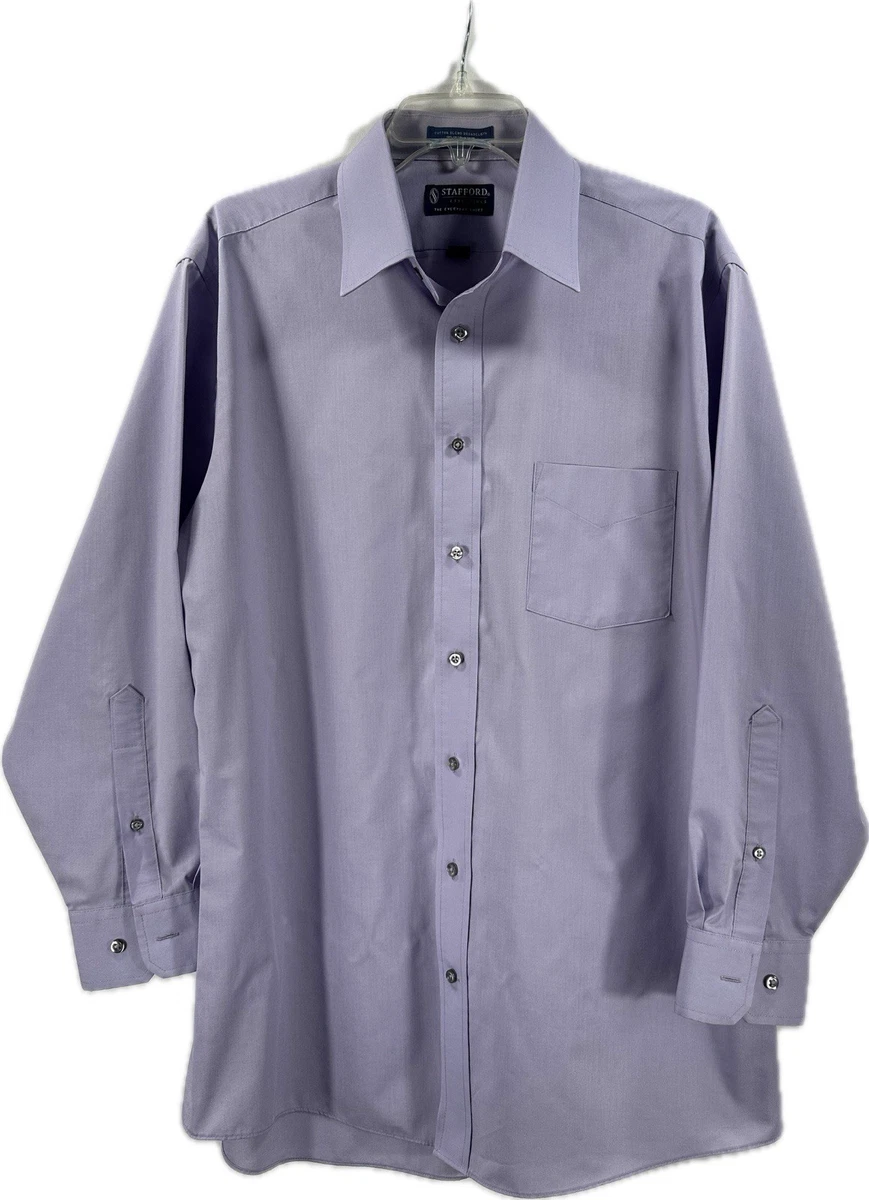 Stafford Classic Solid Short Sleeve Dress Shirts for Men for sale | eBay