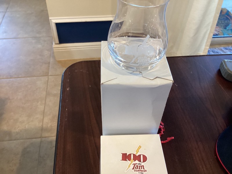 Disney Tam O'Shanter Inn 100th Anniversary Whiskey Glass NIB
