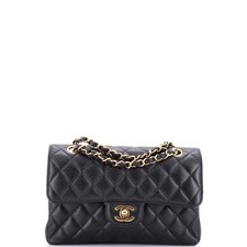 Chanel Classic Double Flap Bag Quilted Caviar Small