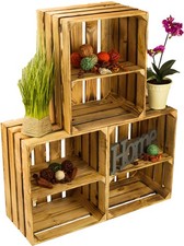 Set 3 scaffali portafrutta Johanna fiammati "trasversali" scarpiera ripiano