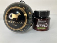 Beekman 1802 Goat Milk Whipped Body Cream Sweet Grass 8oz. Sealed Gift Ornament