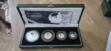 Royal Mint 2005 Britannia Collection Four-Coin Silver Proof Set, Boxed With COA