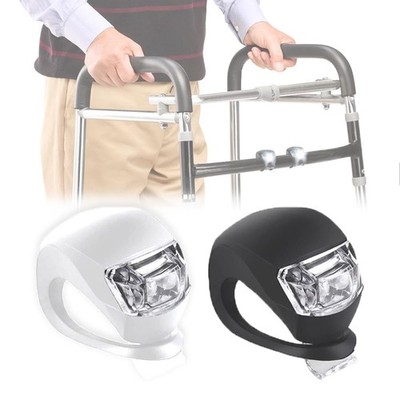 Walker Clip-On Mobility Light, Wheelchair LED Flashlight with 3 Modes for Crutch