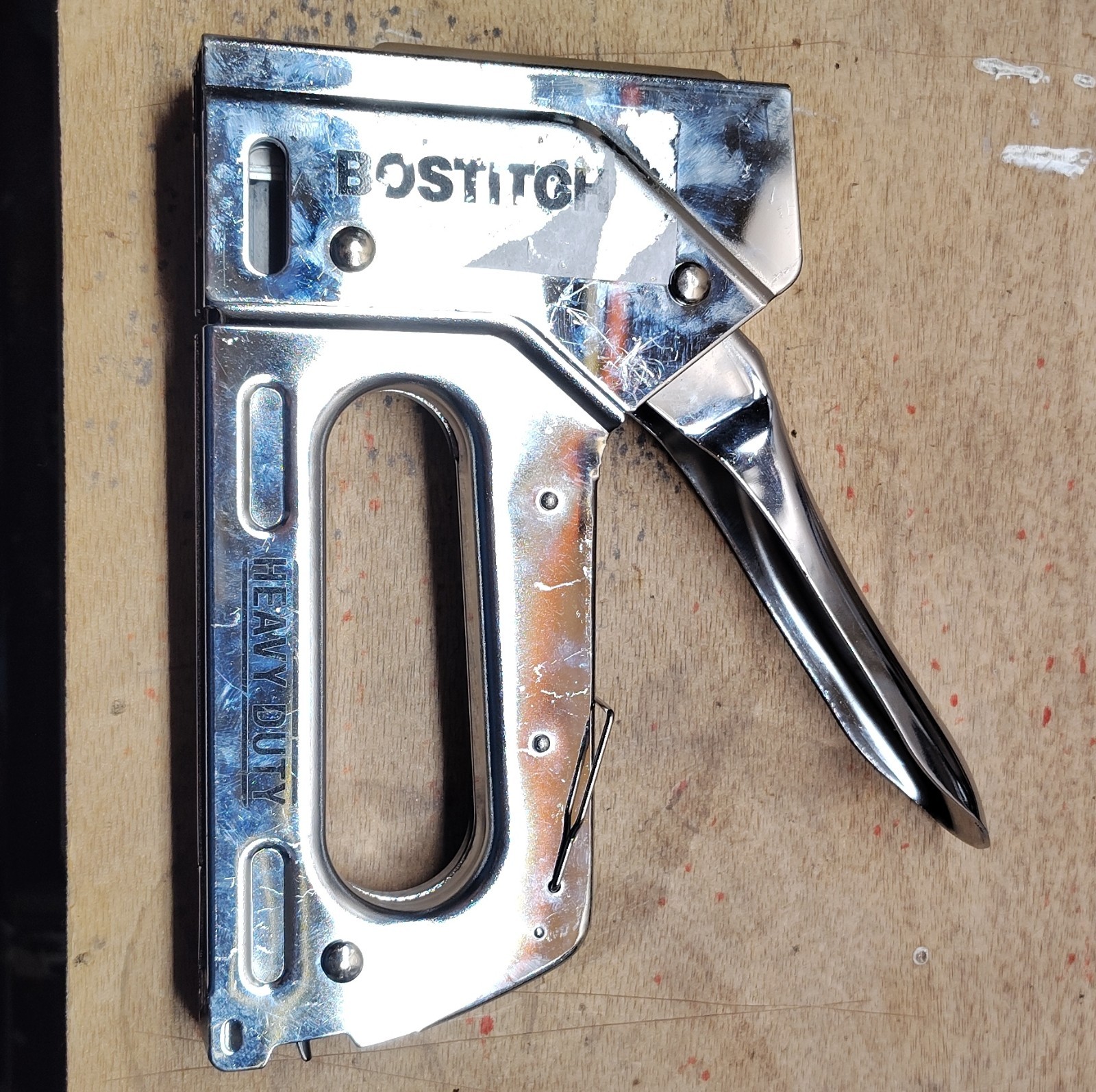 Bostitch Heavy Duty Staple Gun Silver Metal Manual Tool Sing