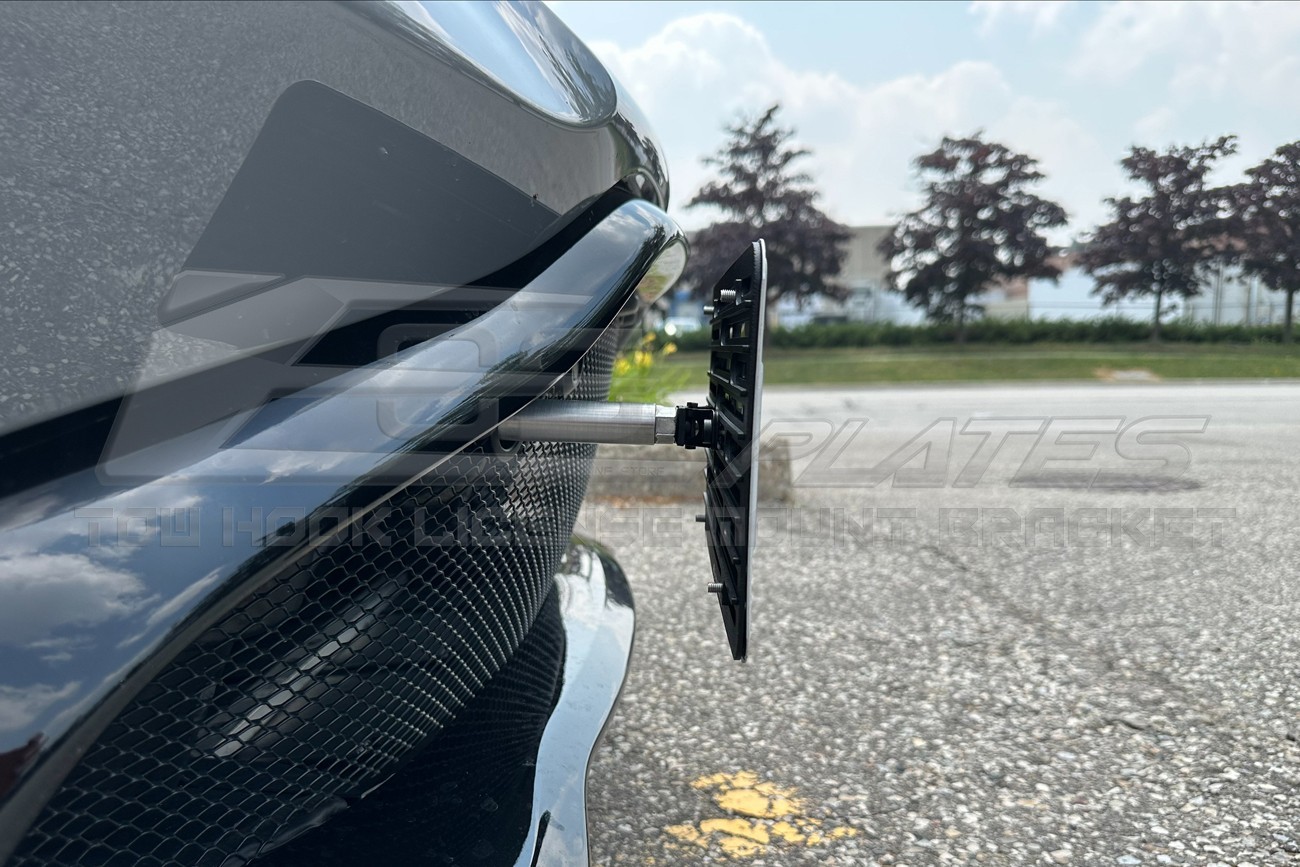 EOS Plate For 18-Up Aston Martin Vantage | Full Sized Tow Hook License Bracket